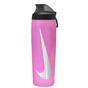 Пляшка для води Nike Refuel Bottle Locking Lid 24 OZ рожевий, чорний, сріблястий 709 мл N.100.7668.637.24 (887791745026) - зменшене зображення 1