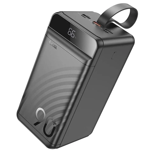 Батарея універсальна HOCO 90000mAh Element PD/20W, QC/FCP/SCP/AFC/22.5W, LCD, LED Lamp Black (J123D / 714778) - зображення 1