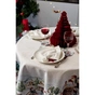 Скатертина Прованс гобеленова з велюром Снігова зима Dx180 см (037482) - зменшене зображення 4