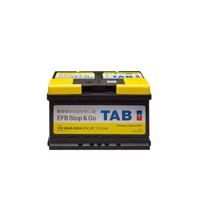 Аккумулятор автомобильный TAB 65 Ah/12V EFB Euro (212 065) - изображение 1