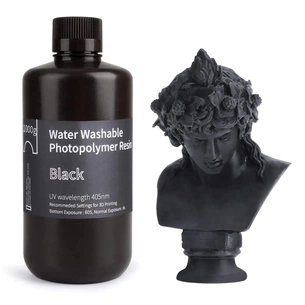 Фотополімерна смола ELEGOO Resin, Water Washable, 1кг, black (50.103.0006) зображення 1