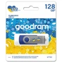 USB флеш накопичувач Goodram 128GB UTS2 Ukraine Process Blue USB 2.0 (UTS2-1280B0R11-UA) - зменшене зображення 2