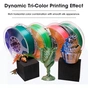 Пластик для 3D-принтера eSUN ePLA-Silk Mystic (triple color), 1,75мм, 1кг, gold-red-green (ePLA-SilkMystic-P175GRG1) - зменшене зображення 3