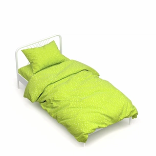 Постільна білизна Home Line Зірки різні лайм бязь полуторний (161516) зображення 1