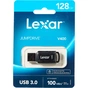 USB флеш накопичувач Lexar 128GB JumpDrive V400 Black USB 3.0 (LJDV400128G-BNBNG) - зменшене зображення 3