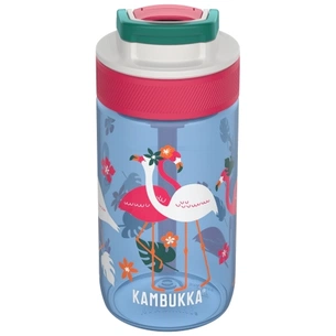 Пляшка для води Kambukka Lagoon 400 мл Blue Flamingo синій/фуксія (11-04052) зображення 1