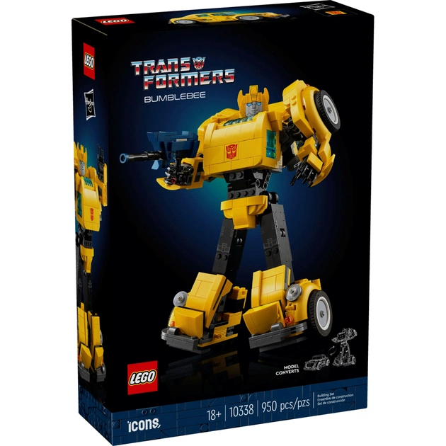 Конструктор LEGO Icons Трансформери Бамблбі 950 деталей (10338) - зображення 1