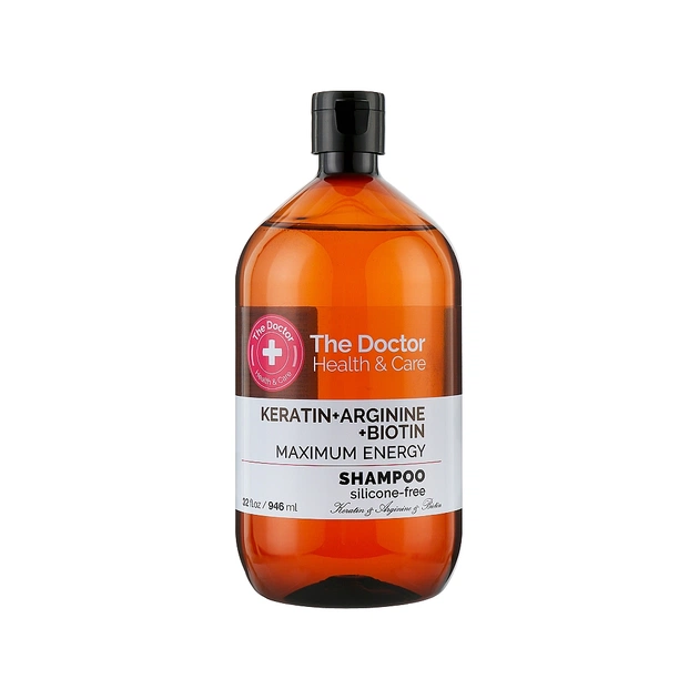 Шампунь The Doctor Health & Care Keratin + Arginine + Biotin Maximum Energy 946 мл (8588006041705) - зображення 1