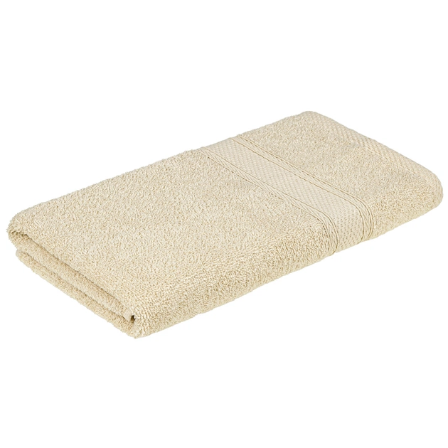 Рушник Home Line махровий бордюрний (кремовий) 400 гр/м2, 50х90 см (181814) - зображення 1