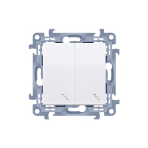 Перемикач Simon 2х, білий (CW6/2.01/11) изображение 1