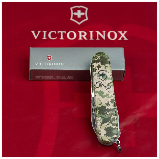 Ніж Victorinox Huntsman Army 91 мм Піксель (1.3713.3_W3940p) - зображення 12