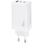 Зарядний пристрій XoKo 2xUSB-C PD65W + 1xUSB QC3.0 GaN white (XK-QC-630) - зменшене зображення 6
