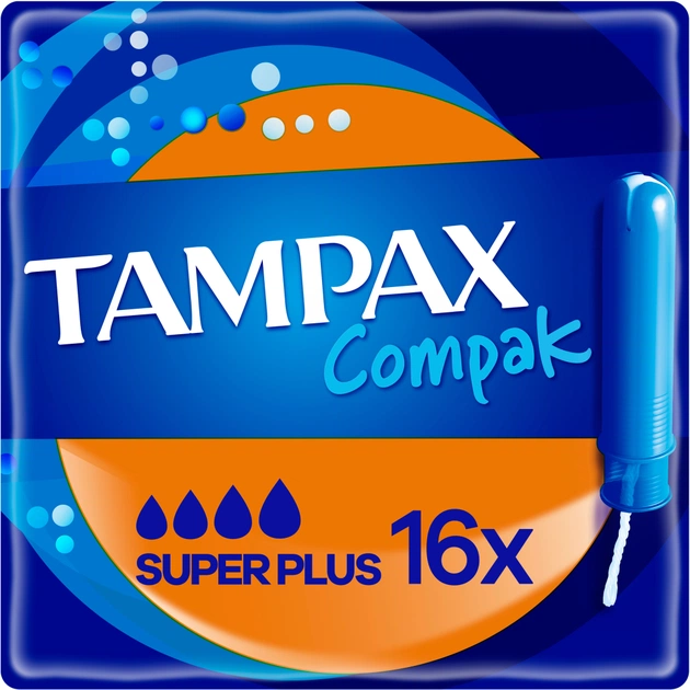 Тампони Tampax Compak Super Plus з аплікатором 16 шт. (8001841300399) - picture 1
