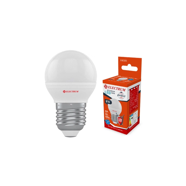 Лампочка Electrum D45 8W PA LB-32 E27 4000K PERFECT (A-LB-1431) - зображення 1