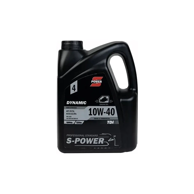 Моторна олива S-POWER DYNAMIC TDi 10W-40 4л - зображення 1