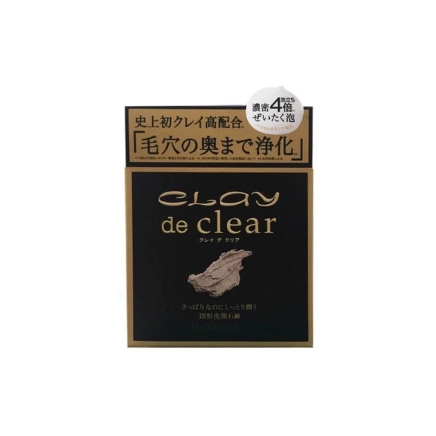 Твердое мыло Pelican Clay De Clear Soap Для пористой кожи лица 80 г (4976631649344) - изображение 1