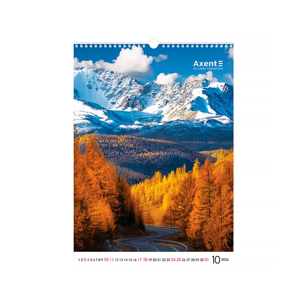 Календар Axent настінний А3 2026 р. Landscapes (8804-26-1-A) - зображення 11