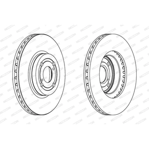 Гальмівний диск FERODO DDF1461 зображення 1