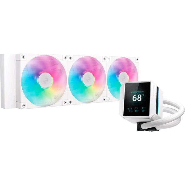 Система рідинного охолодження Deepcool Mystique 360 ARGB White (R-LX360-WHDSNMCP-G-1) - зображення 1
