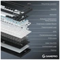 Клавіатура GamePro Asgard Valhalla Pro Rainy Switch Bluetooth/2.4G/USB USB White with display (MK160W-D-Pro) - зменшене зображення 11