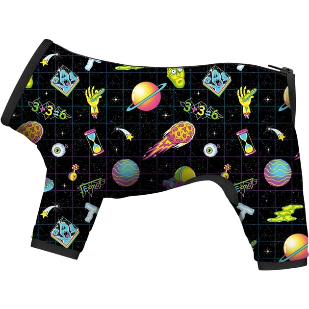 Дощовик для тварин Collar WAUDOG Clothes "Рік і Морті 2" S32 В 47-50 см, З 35-38 см (5332-0281) - изображение 1