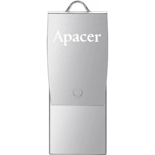 USB флеш накопичувач Apacer 32GB AH730 Silver USB 2.0 OTG (AP32GAH730S-1) зображення 1
