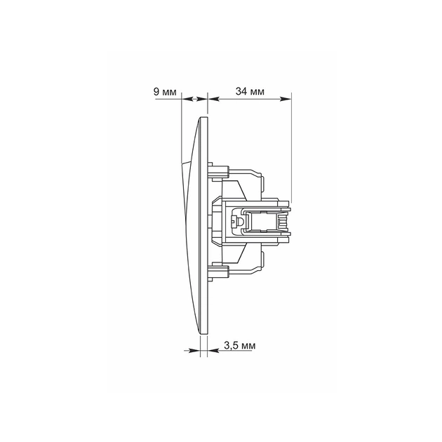 Кнопка дзвінка Videx BINERA 1кл срібний шовк (VF-BNDB1-SS) - зображення 6
