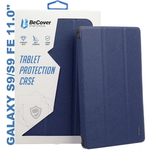 Чохол до планшета BeCover Soft Edge stylus holder Samsung Tab S9 (SM-X710/SM-X716)/S9 FE (SM-X510/SM-X516B) 11.0" Deep Blu (710439) зображення 1