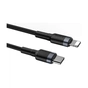 Дата кабель USB-C to Lightning 1.0m 18W 2.1A Cafule Black-Grey Baseus (CATLKLF-G1) - зменшене зображення 4