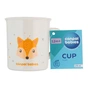 Набір дитячого посуду Canpol babies CUTE ANIMALS кружка пластикова, помаранчева (4/413_ora) - зменшене зображення 3