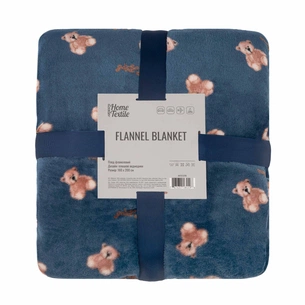 Плед Ardesto Flannel 100% поліестер, плюшеві ведмедики 160х200 см (ART0131PB) зображення 1