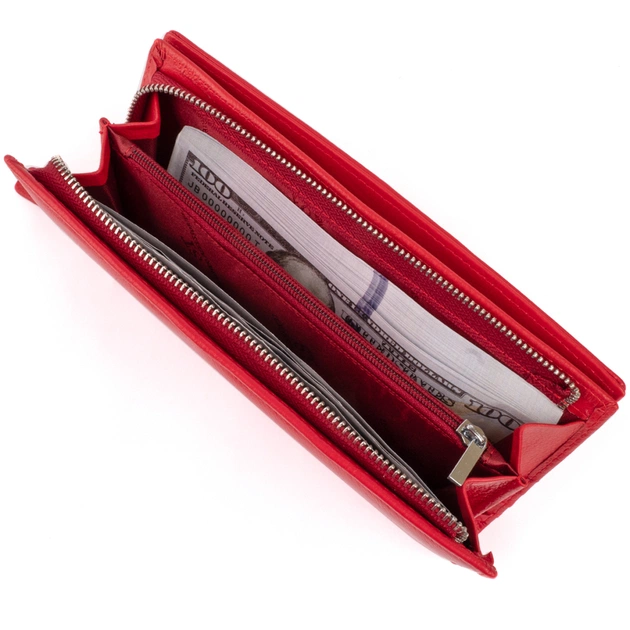 Кошелек ST Leather Кожаный женский Красный (19275) - изображение 6