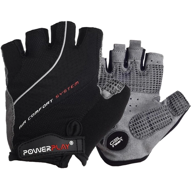 Велорукавиці PowerPlay 5023 Men Black S (5023MEN_S_Black) - изображение 1