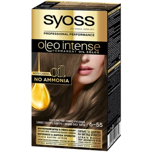 Фарба для волосся Syoss Oleo Intense 6-55 Попільний темно-русявий 115 мл (4015100180855) зображення 1