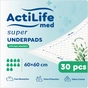 Пелюшки для малюків ActiLife Med Super 60 х 60, 30 шт (4820174981501) - зменшене зображення 1