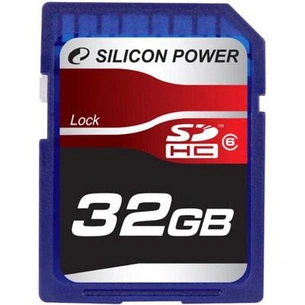 Карта пам'яті Silicon Power 32Gb SDHC class 6 (SP032GBSDH006V10) зображення 1