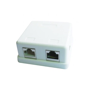 Комп'ютерна розетка Cablexpert RJ45x2 FTP, cat.5e (NCAC-HS-SMB2) зображення 1