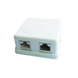 Комп'ютерна розетка Cablexpert RJ45x2 FTP, cat.5e (NCAC-HS-SMB2) - зменшене зображення 1