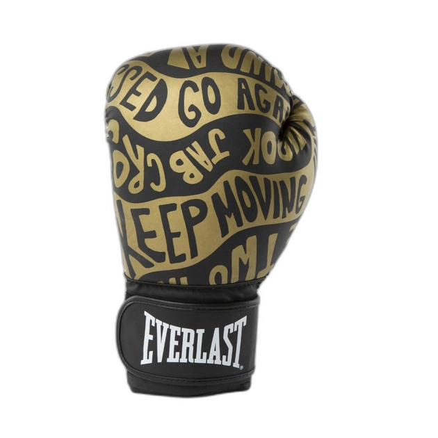 Боксерські рукавички Everlast Spark Boxing Gloves 919580-70-8110 чорний/золотий 10 oz (009283613297) - изображение 1