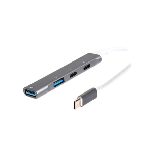 Концентратор Maxxter USB-C to 1xUSB 3.0 + 1xUSB 2.0 + 2xUSB-C (HU3C-4P-03) зображення 1
