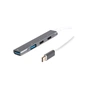 Концентратор Maxxter USB-C to 1xUSB 3.0 + 1xUSB 2.0 + 2xUSB-C (HU3C-4P-03) - зменшене зображення 1