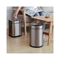 Контейнер для сміття JAH круглий без кришки срібний металік 12 л (6338) - уменьшенное изображение 6