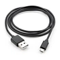 Дата кабель USB 2.0 AM to Micro 5P PVC 1m black Vinga (VCPDCM1BK) - уменьшенное изображение 2