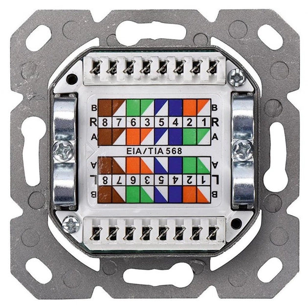 Комп'ютерна розетка Digitus 2xRJ45 STP, cat. 6, для відкритої проводки (DN-9006-N) - picture 7