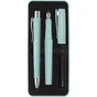 Ручка шариковая Faber-Castell набор ручек POLY Ball Set в металлическом пенале (перо + шарик. ручка), цвет корпуса бирюзовый (32959) - уменьшенное изображение 1