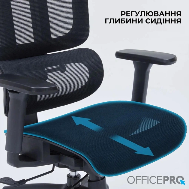 Крісло офісне Officepro OC680B Black - picture 11