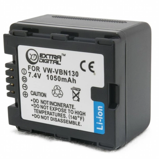 Акумулятор до фото/відео Extradigital Panasonic VW-VBN130 (DV00DV1361) - picture 2