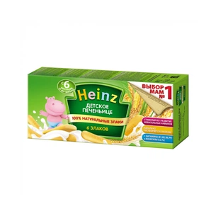 Дитяче печиво Heinz 6 злаків 160 г (8001040418710) изображение 1
