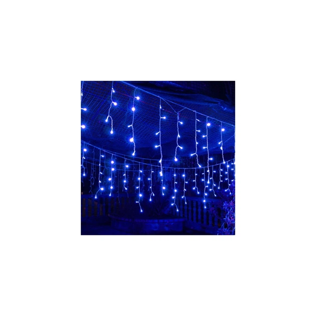 Гірлянда Voltronic Бахрома Blue 120 LED, 4х0,6 м, 8 режимів (RH-02-120/4/0,6/20B) - зображення 1