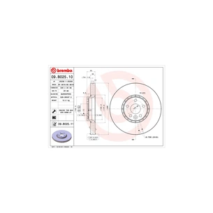 Гальмівний диск Brembo 09.B025.11 зображення 1